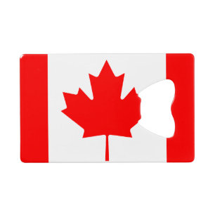 Flag of Canada Credit Card Bottle Opener