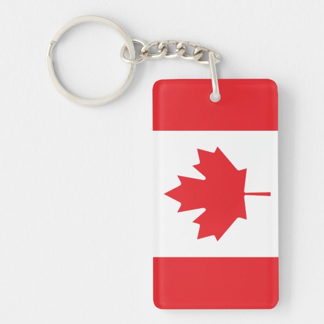 Flag of Canada Key Ring (Front)