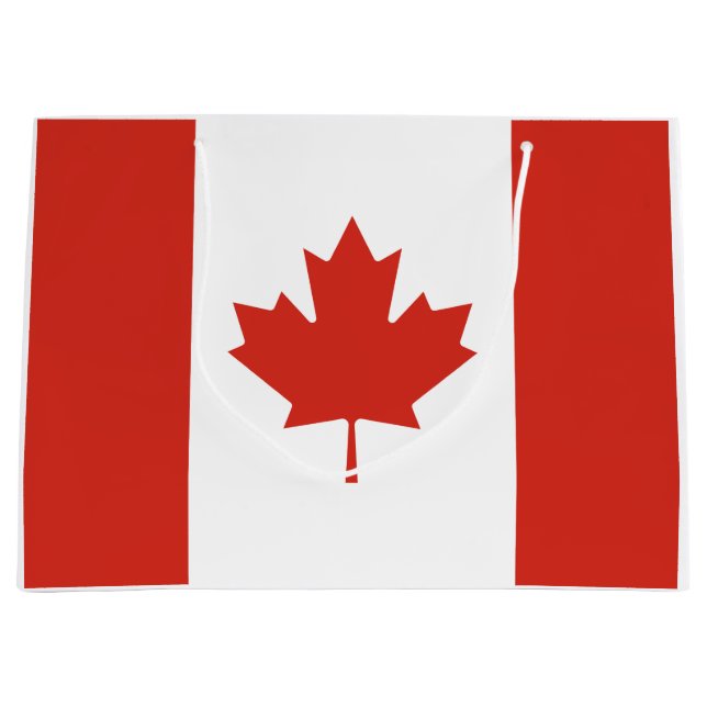 Flag of Canada Large Gift Bag (Front)