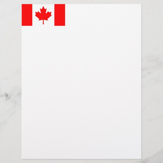 Flag of Canada Letterhead (Front)