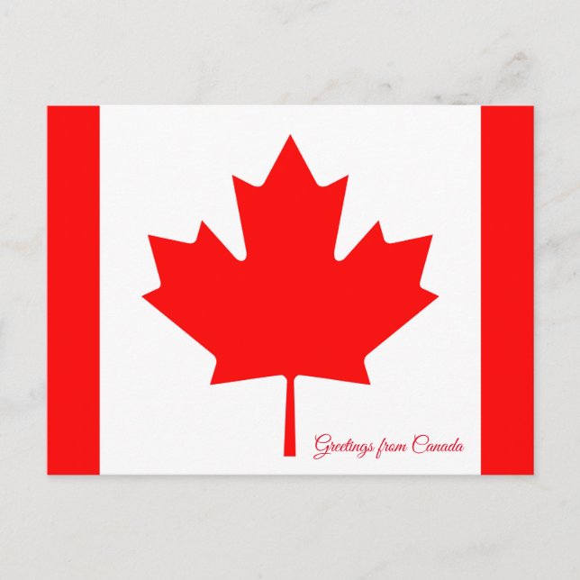 Flag of Canada Postcard (Front)