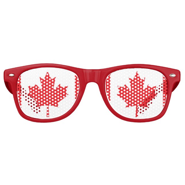 Flag of Canada Retro Sunglasses (Front)