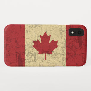 Flag of Canada Vintage Distressed iPhone XR Case