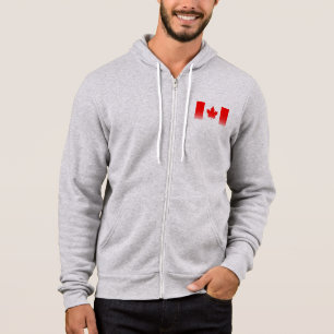 Flag Of Canada With Halftone Effect Hoodie