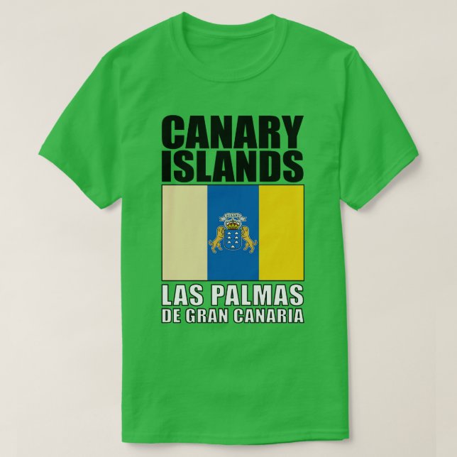 Flag of Canary Islands T-Shirt (Design Front)