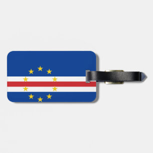 Flag of Cape Verde Luggage Tag w/ leather strap