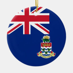 Flag of Cayman Islands Ceramic Tree Decoration