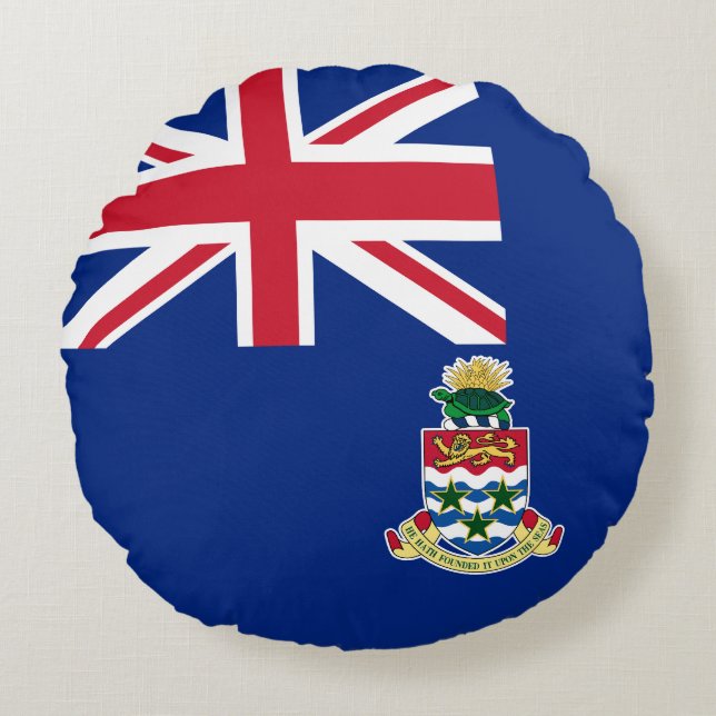 Flag of Cayman Islands Round Cushion (Front)
