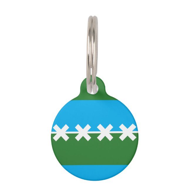 Flag of Cedar Park, Texas Pet Tag (Front)