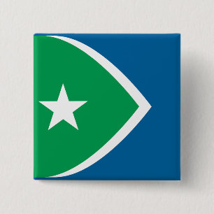 Flag of Cedar Rapids, Iowa 15 Cm Square Badge
