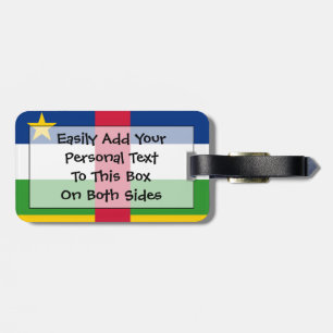 Flag of Central Africa Republic Easy ID Personal Luggage Tag