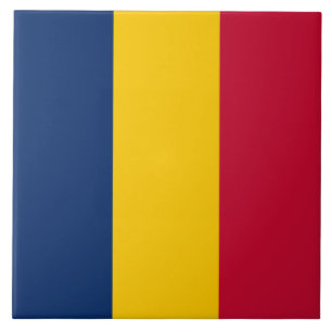 Flag of Chad (African Country) Tile