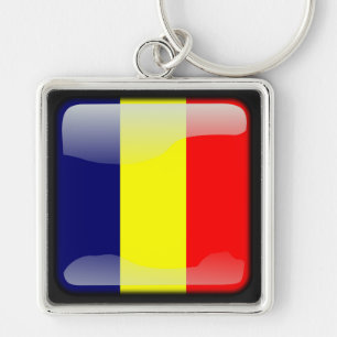 Flag_of_Chad Key Ring