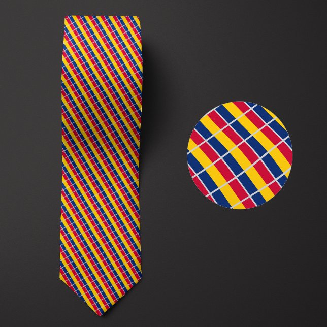 Flag of Chad Pattern Tie (Creator Uploaded)