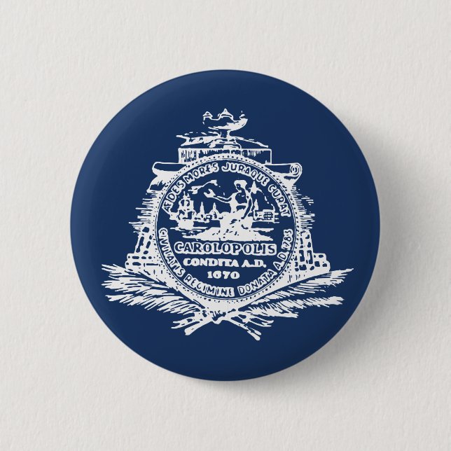 Flag of Charleston, South Carolina Button (Front)