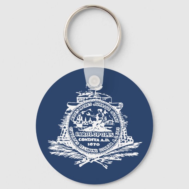 Flag of Charleston, South Carolina Keychain (Front)