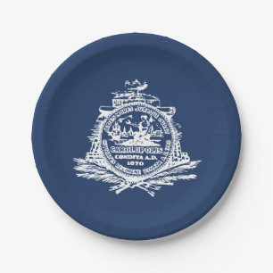 Flag of Charleston, South Carolina Paper Plates