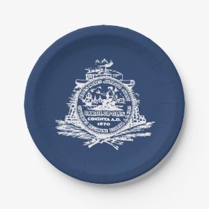 Flag of Charleston, South Carolina Paper Plates
