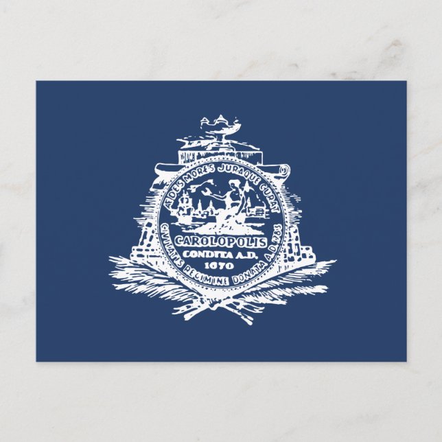 Flag of Charleston, South Carolina Postcard (Front)
