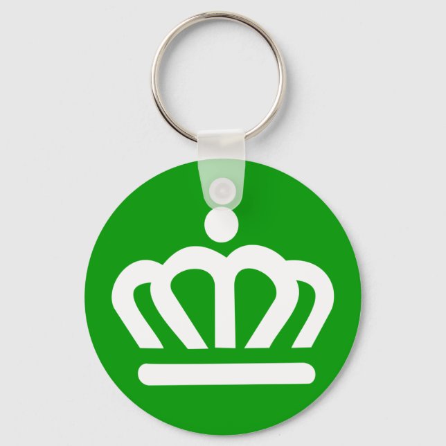 Flag of Charlotte, North Carolina Key Ring (Front)