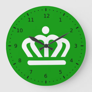 Flag of Charlotte, North Carolina Large Clock