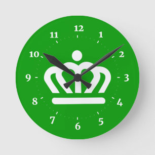 Flag of Charlotte, North Carolina Round Clock