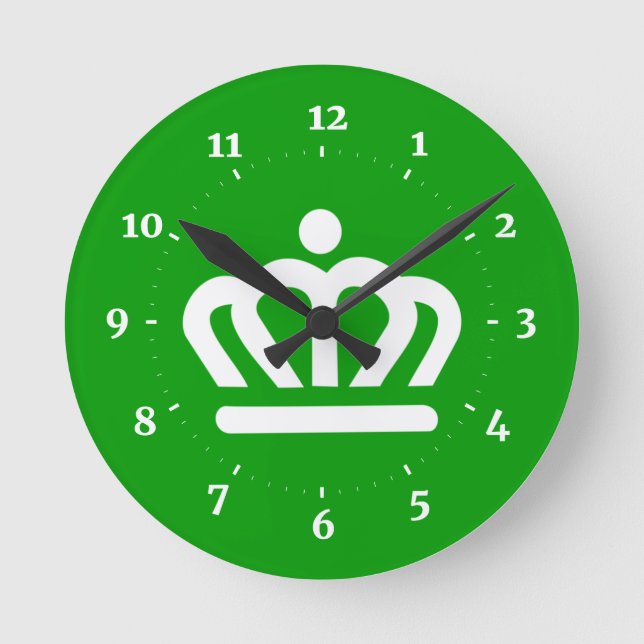 Flag of Charlotte, North Carolina Round Clock (Front)