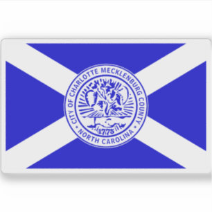 Flag of Charlotte, North Carolina, USA