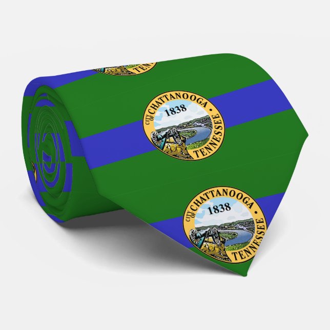 Flag of Chattanooga, Tennessee Tie (Rolled)