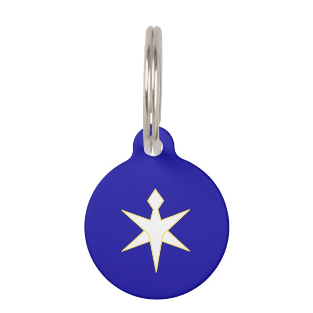 Flag of Chiba Prefecture, Japan Pet Tag (Front)