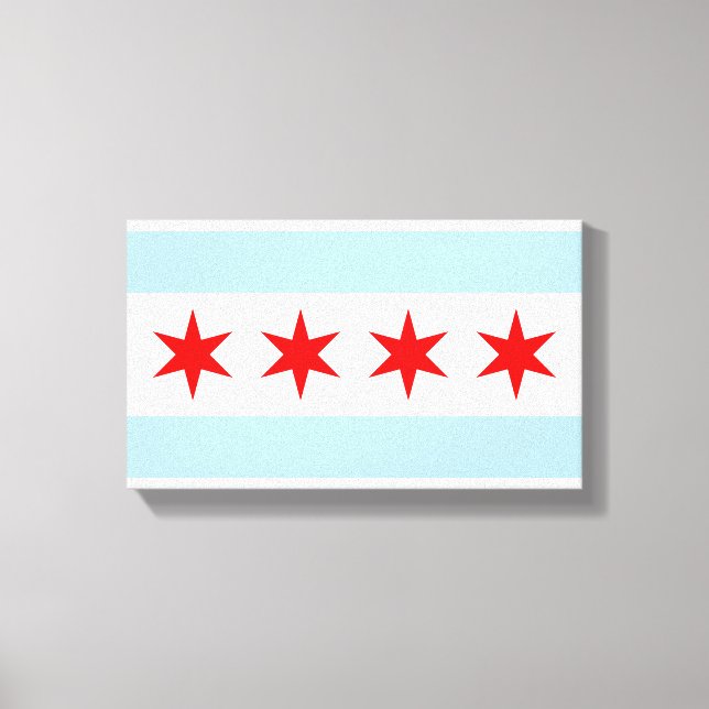 Flag of Chicago Canvas Print (Front)