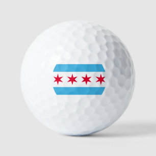 Flag of Chicago Golf Balls