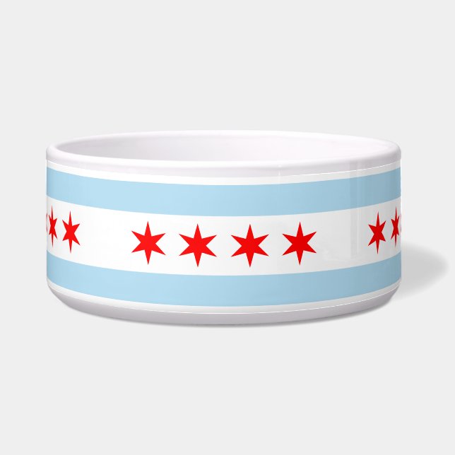 Flag of Chicago, Illinois Bowl (Front)