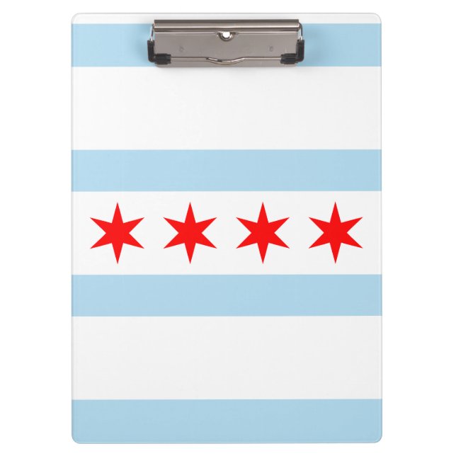 Flag of Chicago, Illinois Clipboard (Front)