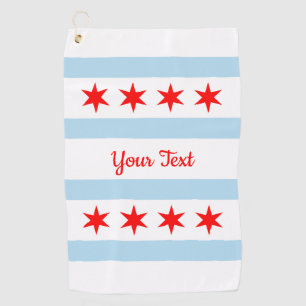 Flag of Chicago, Illinois Golf Towel