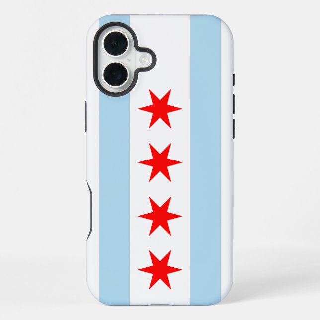 Flag of Chicago, Illinois  iPhone Case (Back)