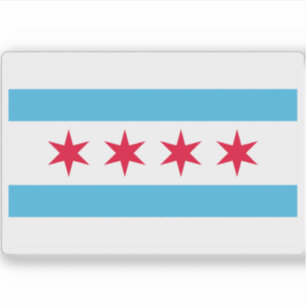 Flag of Chicago, Illinois, USA