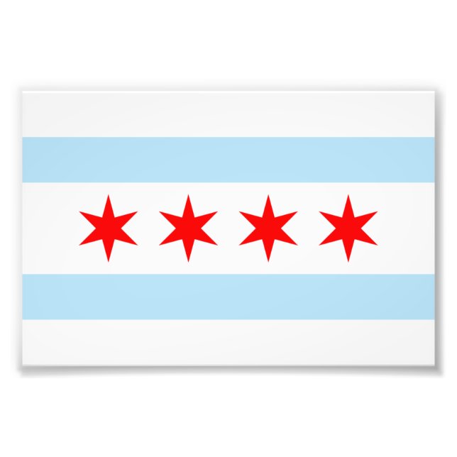Flag of Chicago Photo Print (Front)