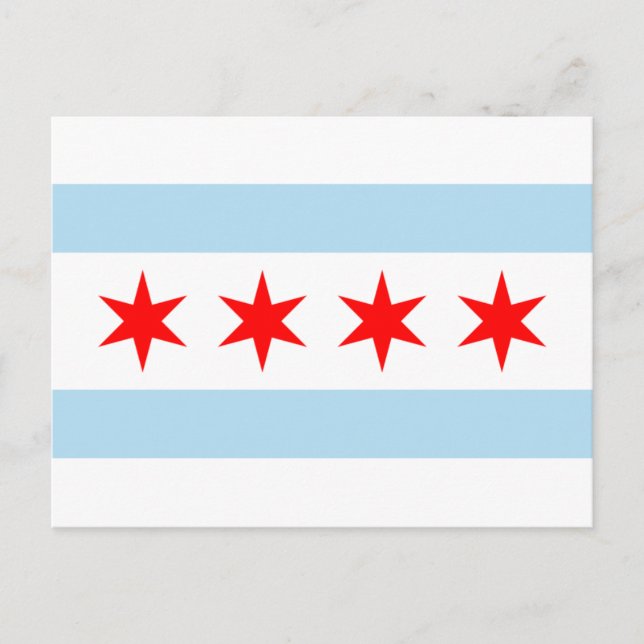Flag of Chicago Postcards (Front)