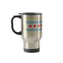 Flag of Chicago Travel Mug