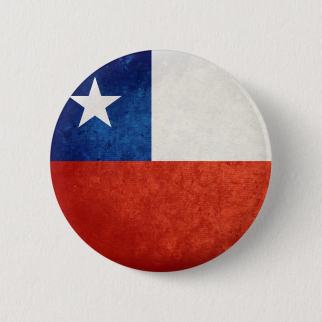 Flag of Chile 6 Cm Round Badge (Front)