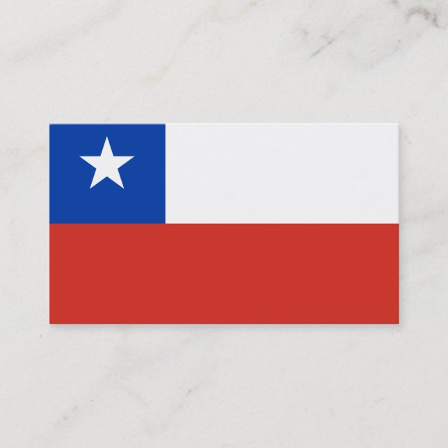 Flag of Chile business cards (Front)