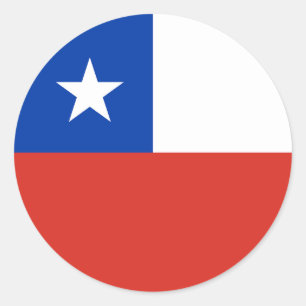 Flag of Chile Classic Round Sticker