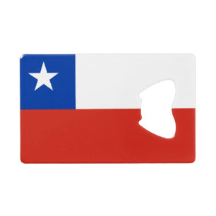 Flag of Chile Credit Card Bottle Opener