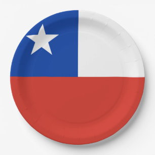 Flag of Chile Paper Plate