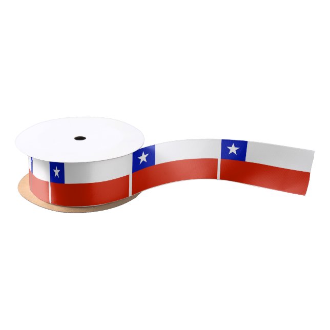 Flag of Chile Satin Ribbon (Spool)
