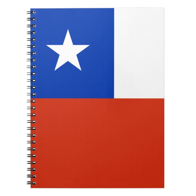 Flag of Chile Spiral Notebook (Front)