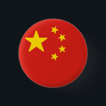 Flag of China 3 Cm Round Badge<br><div class="desc">Flag of China</div>