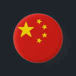 Flag of China 3 Cm Round Badge<br><div class="desc">Flag of China</div>