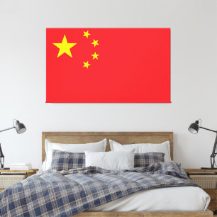 Flag of China Canvas Print